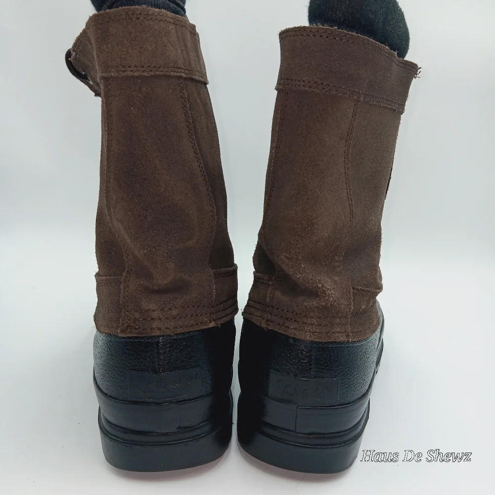 Brown and Black Men's Totes Boots